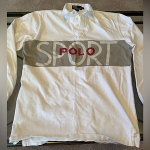 Vintage! Polo Sport LS polo, size M (oversized / relaxed). VGUC as noted below.